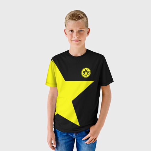 Детская футболка 3D FC Borussia Dortmund  2018, цвет 3D печать - фото 3