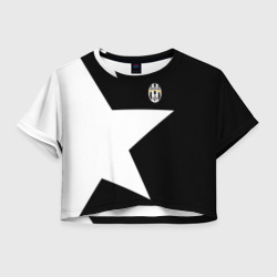 Женская футболка Crop-top 3D Juventus Ювентус 2018
