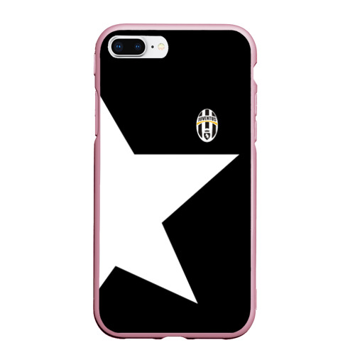 Чехол для iPhone 7Plus/8 Plus матовый Juventus Ювентус 2018, цвет розовый