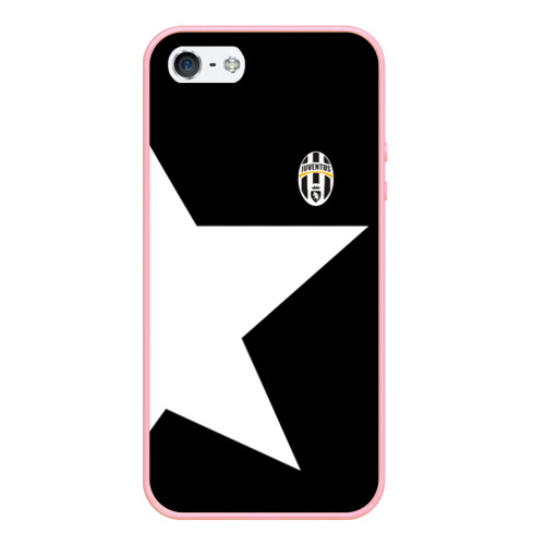 Чехол для iPhone 5/5S матовый Juventus Ювентус 2018, цвет баблгам