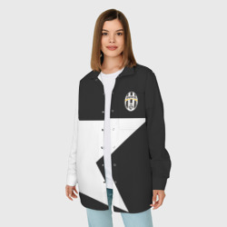 Женская рубашка oversize 3D Juventus Ювентус 2018 - фото 2