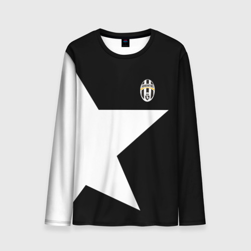 Мужской лонгслив 3D с принтом Juventus | Ювентус 2018, вид спереди #2