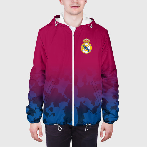 Мужская куртка 3D Real Madrid 2018 Military 2, цвет 3D печать - фото 4