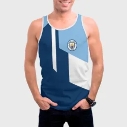 Мужская майка 3D Manchester city 2018 #6 - фото 2