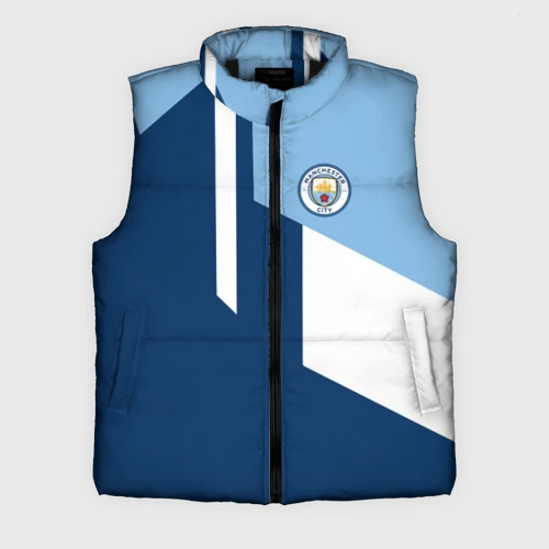 Мужской жилет утепленный 3D Manchester city 2018 #6