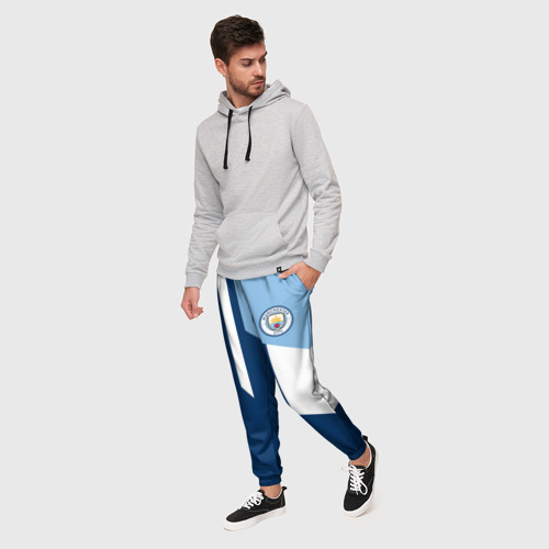 Мужские брюки 3D Manchester city 2018 #6, цвет 3D печать - фото 3