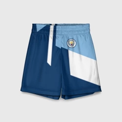 Детские спортивные шорты 3D Manchester city 2018 #6