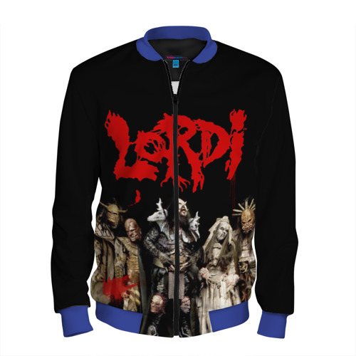 Мужской бомбер 3D Lordi, цвет синий