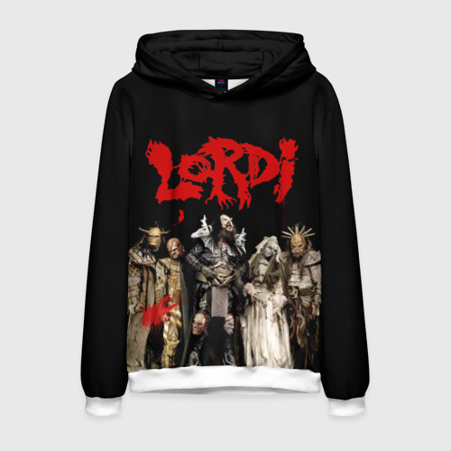 Мужская толстовка 3D Lordi, цвет белый