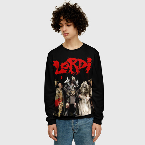Мужской свитшот 3D Lordi, цвет черный - фото 3