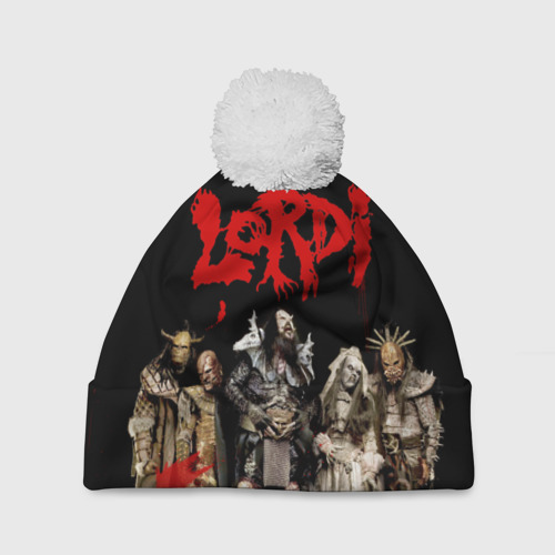 Шапка 3D c помпоном Lordi, цвет 3D печать