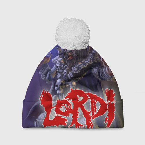 Шапка 3D c помпоном LORDI, цвет 3D печать