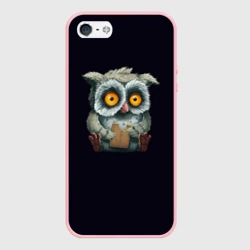 Чехол для iPhone 5/5S матовый Сова с Печенькой