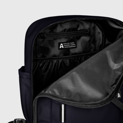 Рюкзак с принтом Сова с Печенькой для женщины, вид на модели спереди №5. Цвет основы: белый