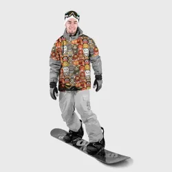 Накидка на куртку 3D Совы Плитка