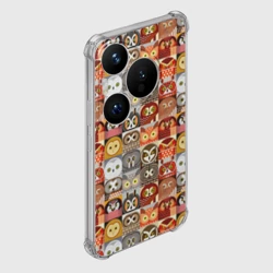 Чехол для Huawei Pura 70 Совы Плитка - фото 2