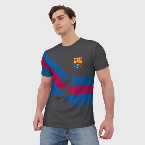 Мужская футболка 3D FC Barcelona Barca ФК Барселона, цвет 3D печать - фото 3
