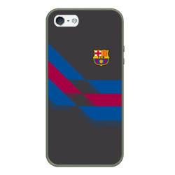 Чехол для iPhone 5/5S матовый FC Barcelona Barca ФК Барселона