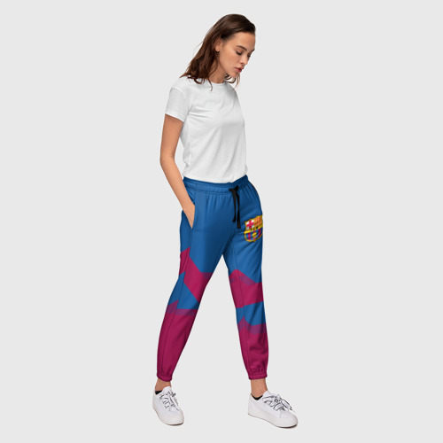 Женские брюки 3D FC Barcelona #6, цвет 3D печать - фото 5
