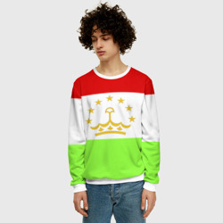 Мужской свитшот 3D Флаг Таджикистана - фото 2
