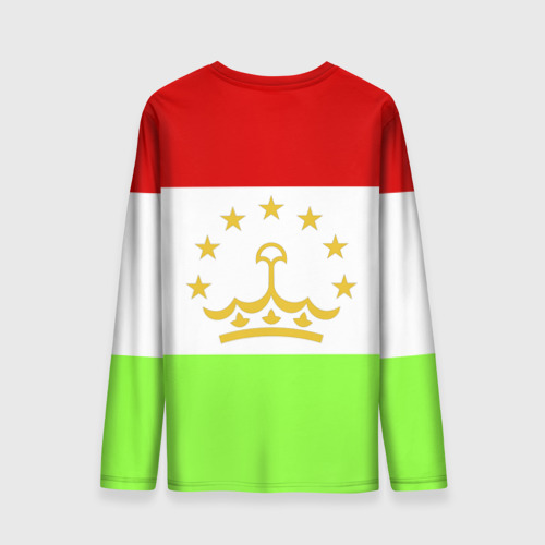 Мужской лонгслив 3D Флаг Таджикистана, цвет 3D печать - фото 2