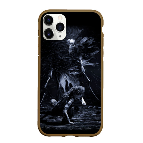 Чехол для iPhone 11 Pro Max матовый HellBlade, цвет коричневый