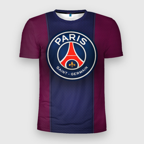 Мужская футболка 3D Slim Paris Saint-Germain, цвет 3D печать
