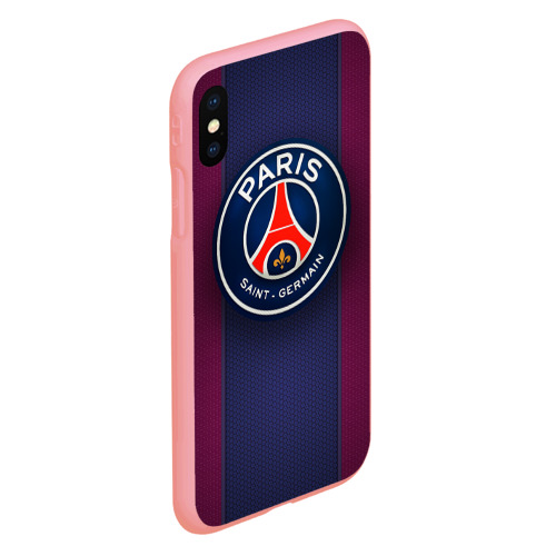 Чехол для iPhone XS Max матовый Paris Saint-Germain, цвет баблгам - фото 3