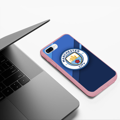 Чехол для iPhone 7Plus/8 Plus матовый с принтом Манчестер Сити, фото #5