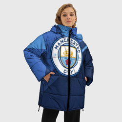 Женская зимняя куртка Oversize Манчестер Сити - фото 2