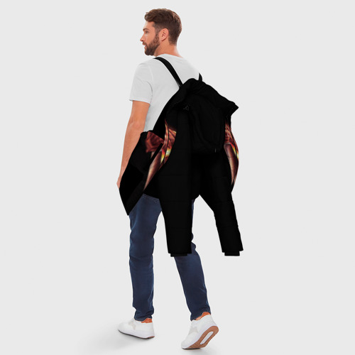 Мужская зимняя куртка 3D Хэллоуин, цвет черный - фото 5