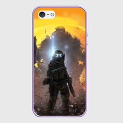 Чехол для iPhone 5/5S матовый Titanfall