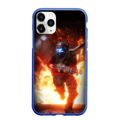 Чехол для iPhone 11 Pro Max матовый Titanfall fighter runs