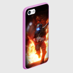 Чехол для iPhone 5/5S матовый Titanfall fighter runs - фото 2