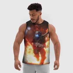 Мужская спортивная майка 3D Titanfall fighter runs - фото 2