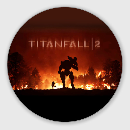 Круглый коврик для мышки Titanfall