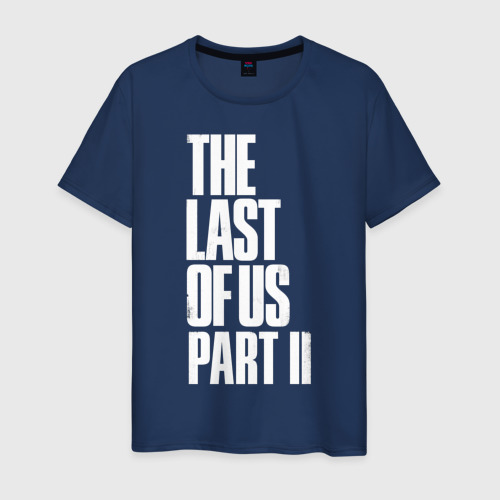 Мужская футболка хлопок The Last of Us, цвет темно-синий