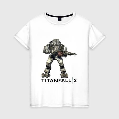 Женская футболка хлопок Titanfall, цвет белый