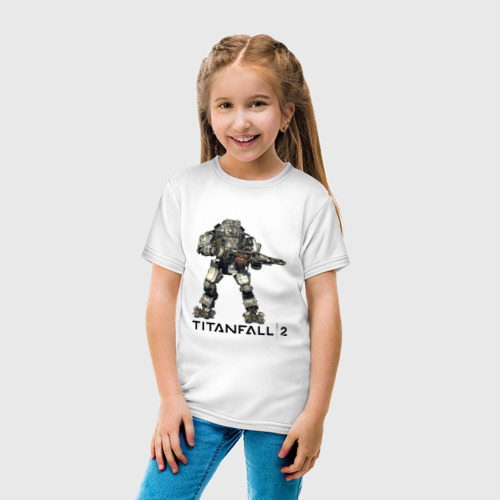 Детская футболка хлопок Titanfall, цвет белый - фото 5