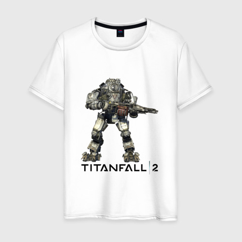 Мужская футболка хлопок Titanfall, цвет белый