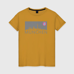 Женская футболка хлопок Bayern Munchen - Munchen City grey (2022)