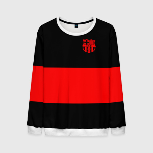 Мужской свитшот 3D FC Barcelona Black Collection