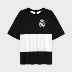 Мужская футболка oversize 3D Real Madrid Black Collection