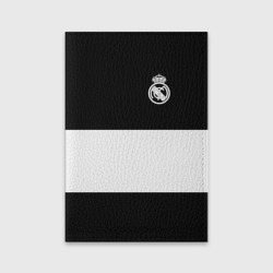 Обложка для паспорта матовая кожа Real Madrid Black Collection