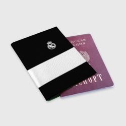Обложка для паспорта матовая кожа Real Madrid Black Collection - фото 2