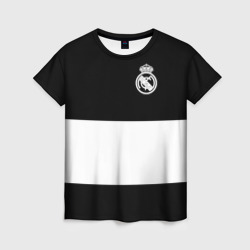 Женская футболка 3D Real Madrid Black Collection