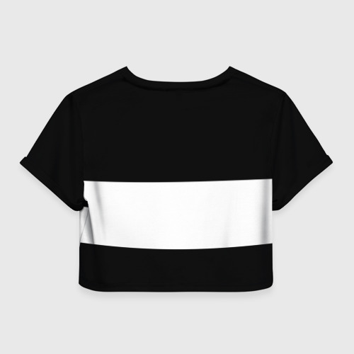 Женская футболка Crop-top 3D Real Madrid Black Collection, цвет 3D печать - фото 2