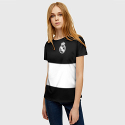 Женская футболка 3D Real Madrid Black Collection - фото 2