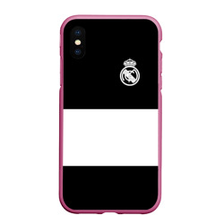 Чехол для iPhone XS Max матовый Real Madrid Black Collection