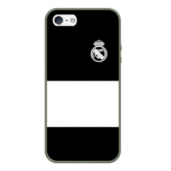Чехол для iPhone 5/5S матовый Real Madrid Black Collection